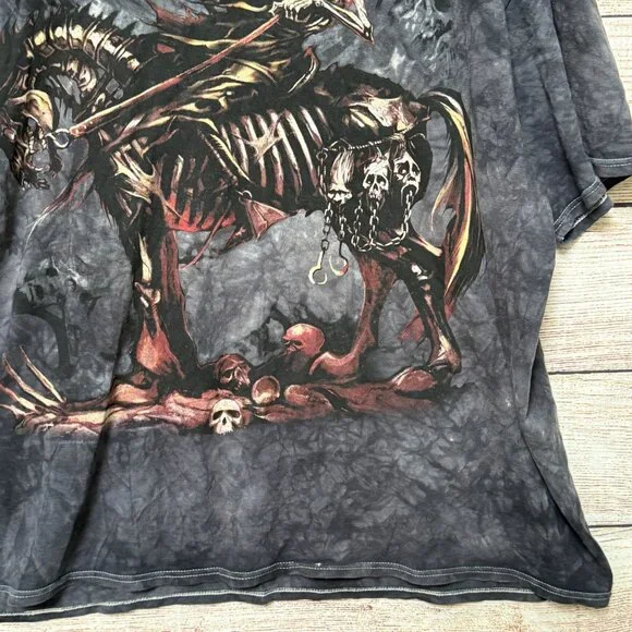 Vintage Reaper Grim Rider Graphic T-Shirt Men’s 2XL Oversized Vintage Dark Tee - Picture 4 of 10